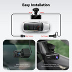 REDTIGER F7NP-EX (New Upgrade) Dash Cam Front Rear, 4K/2.5K Full HD Dash Camera for Cars, Free Included 64GB Card, Built-In Wi-Fi GPS, 3.16” IPS Screen, Night Vision, 170°Wide Angle, WDR, 24H Parking Mode, Summervibes