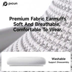 Picun F8 Pro over Ear Noise-Cancellation Wireless Headphones (Headset) - Bluetooth 5.4, Custom EQ, Detachable Fabric Earcups, Dual Device Pairing, 96-Hour Standby, Iphone/Android Compatible, Wearable Tech Cool Gadgets (Summ Grey), Gifts for Boyfriends