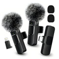 HITOZON Wireless Lavalier Microphone with Noise Reduction - Plug-And-Play Portable USB-C Lapel Mic for Iphone 15/16/17, Ipad, Android Smartphones, Camera Audio Recording - Mini Wireless Microphone Phone Accessories for Vlog, Youtube Clip-On Microphone