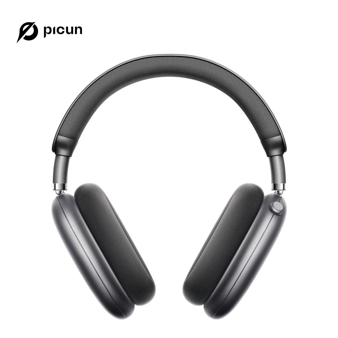 Picun F8 Pro over Ear Noise-Cancellation Wireless Headphones (Headset) - Bluetooth 5.4, Custom EQ, Detachable Fabric Earcups, Dual Device Pairing, 96-Hour Standby, Iphone/Android Compatible, Wearable Tech Cool Gadgets (Summ Grey), Gifts for Boyfriends