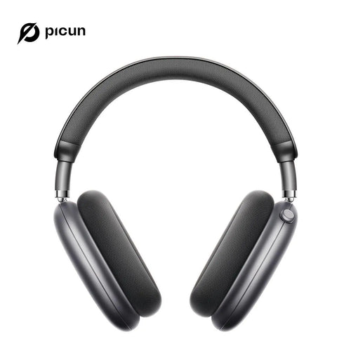 Picun F8 Pro over Ear Noise-Cancellation Wireless Headphones (Headset) - Bluetooth 5.4, Custom EQ, Detachable Fabric Earcups, Dual Device Pairing, 96-Hour Standby, Iphone/Android Compatible, Wearable Tech Cool Gadgets (Summ Grey), Gifts for Boyfriends
