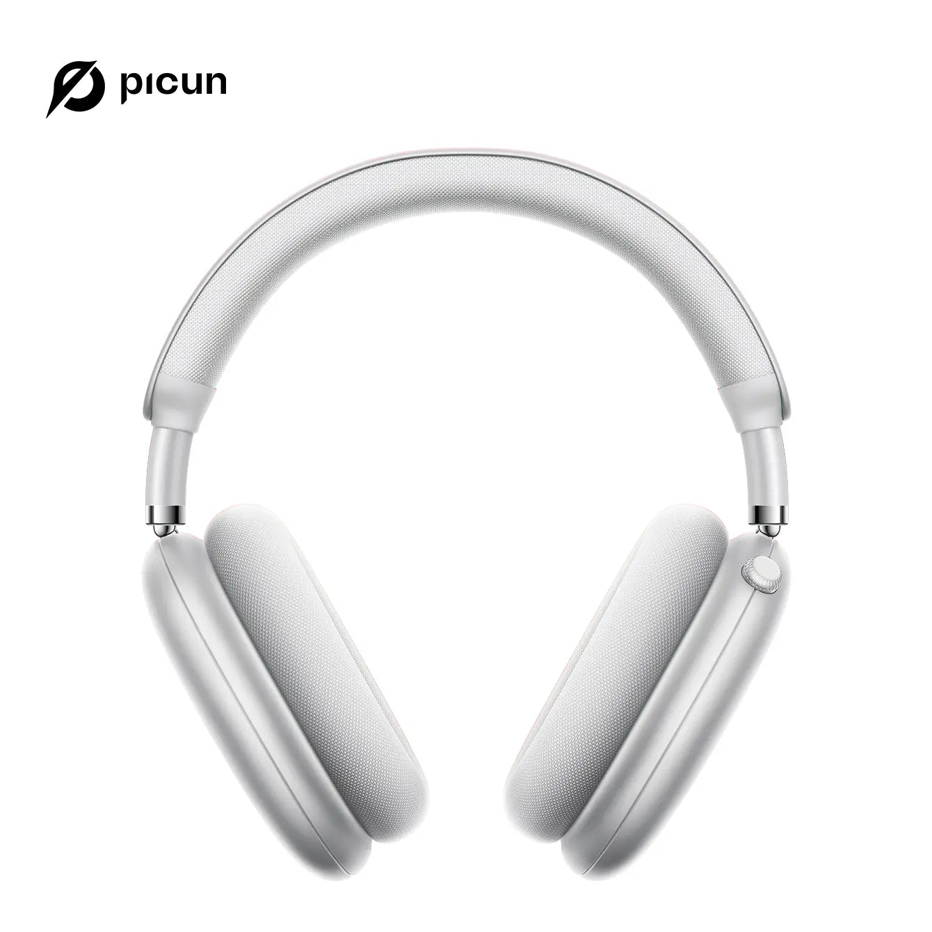 Picun F8 Pro over Ear Noise-Cancellation Wireless Headphones (Headset) - Bluetooth 5.4, Custom EQ, Detachable Fabric Earcups, Dual Device Pairing, 96-Hour Standby, Iphone/Android Compatible, Wearable Tech Cool Gadgets (Summ Grey), Gifts for Boyfriends