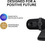 Logitech Brio 101 Full HD 1080p Webcam for Streaming and Meetings - Black