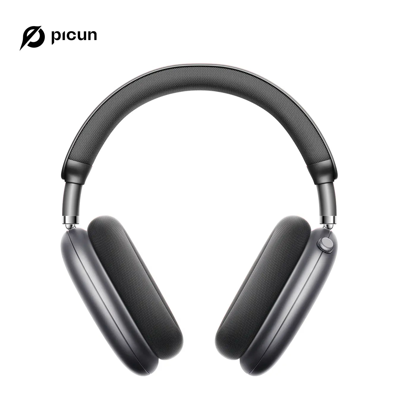 Picun F8 Pro over Ear Noise-Cancellation Wireless Headphones (Headset) - Bluetooth 5.4, Custom EQ, Detachable Fabric Earcups, Dual Device Pairing, 96-Hour Standby, Iphone/Android Compatible, Wearable Tech Cool Gadgets (Summ Grey), Gifts for Boyfriends