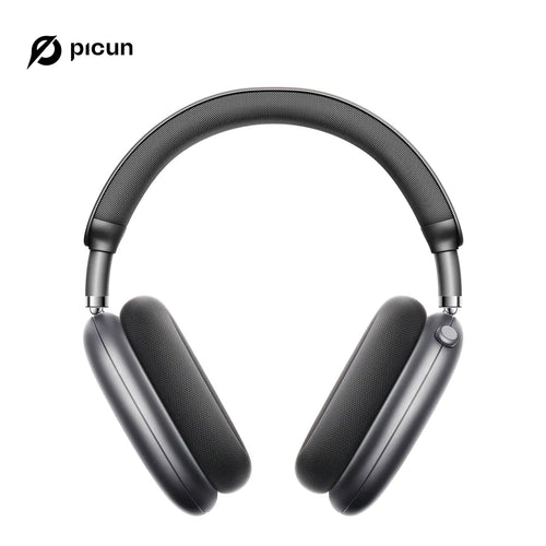 Picun F8 Pro over Ear Noise-Cancellation Wireless Headphones (Headset) - Bluetooth 5.4, Custom EQ, Detachable Fabric Earcups, Dual Device Pairing, 96-Hour Standby, Iphone/Android Compatible, Wearable Tech Cool Gadgets (Summ Grey), Gifts for Boyfriends