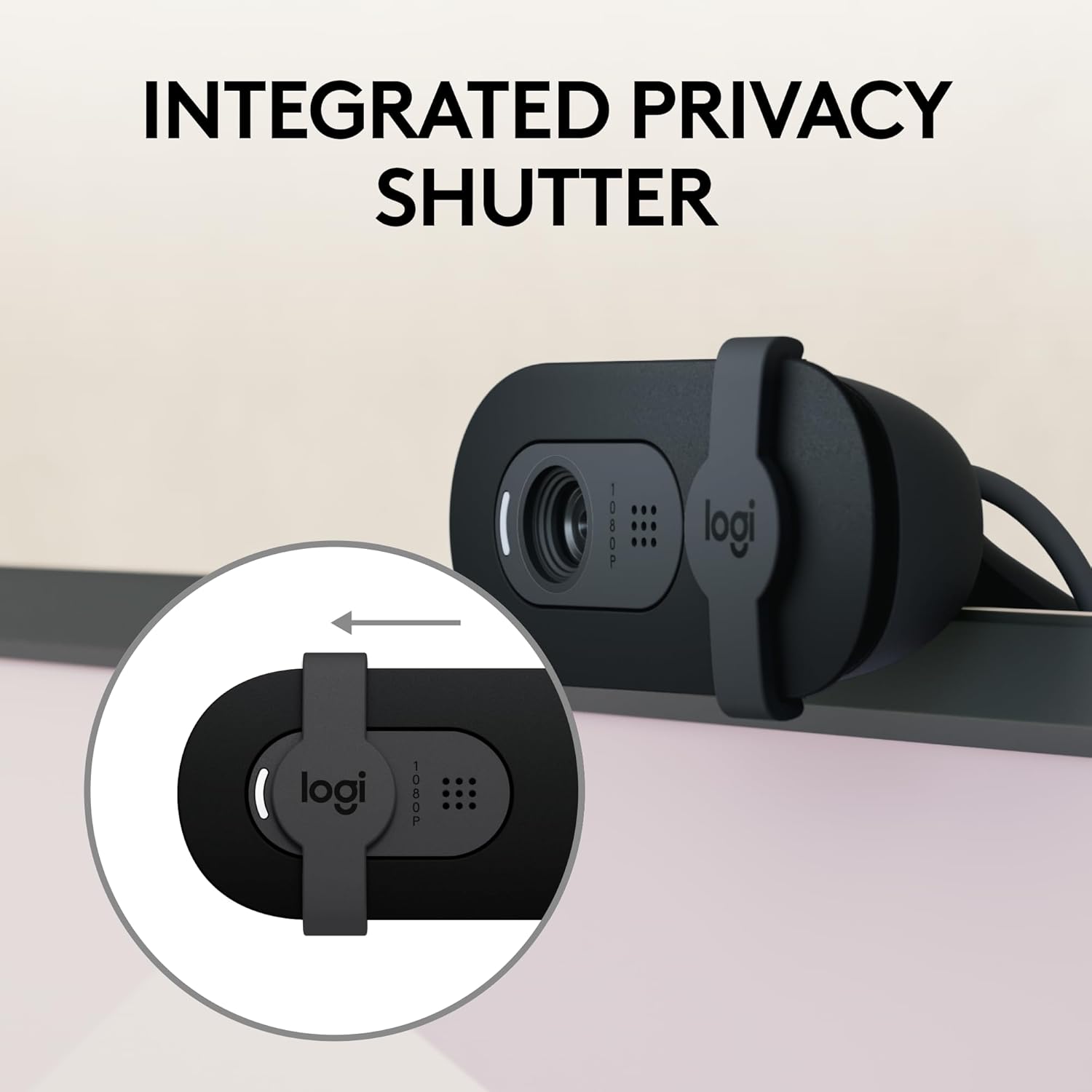 Logitech Brio 101 Full HD 1080p Webcam for Streaming and Meetings - Black