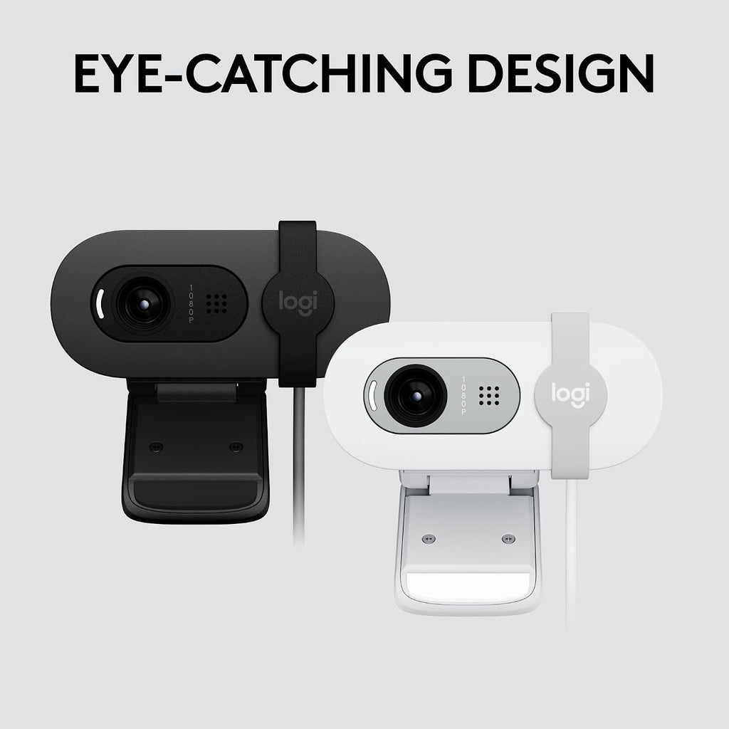 Logitech Brio 101 Full HD 1080p Webcam for Streaming and Meetings - Black