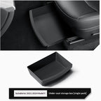Single under-seat storage organizer for Tesla Model Y 2021–2024