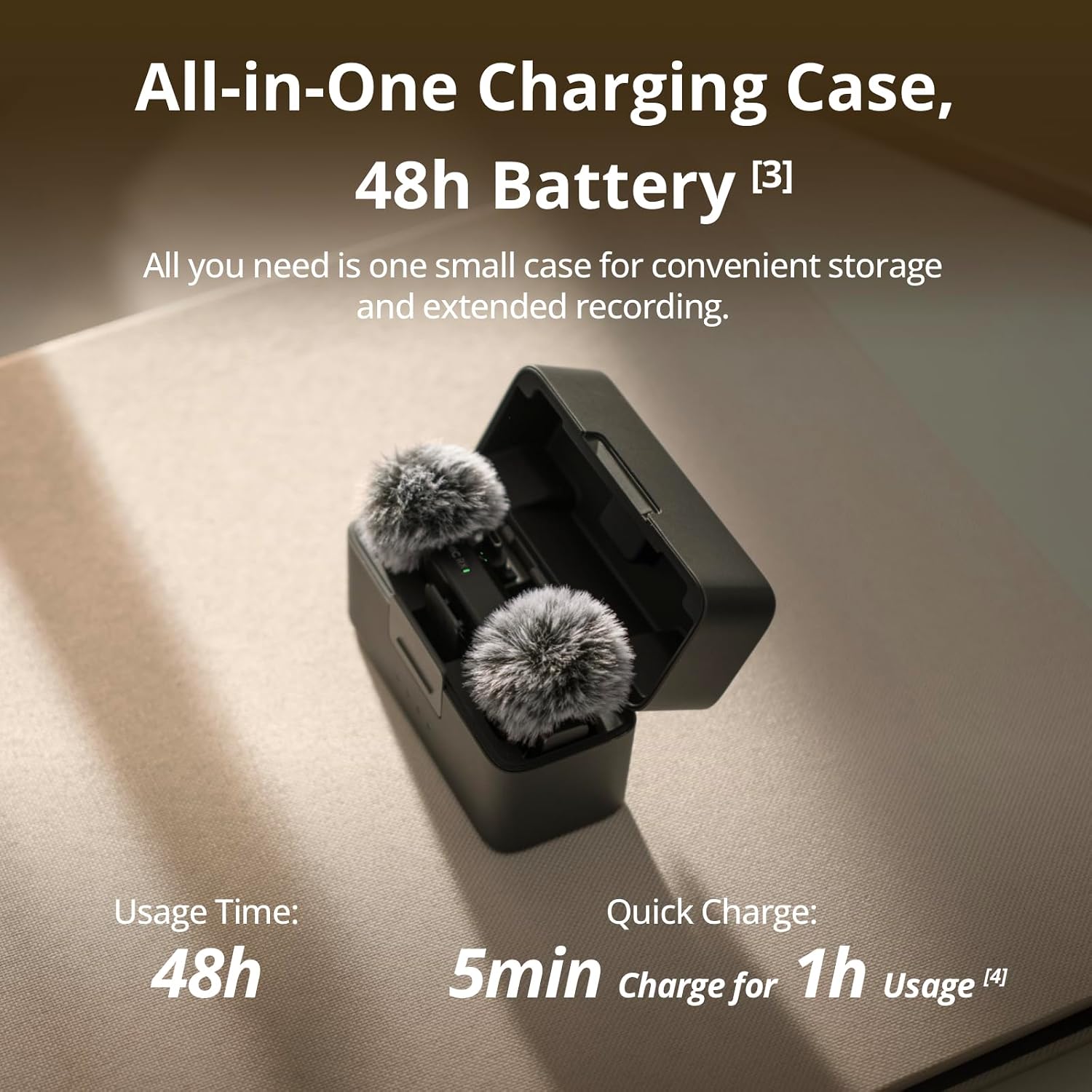 DJI Mic Mini (2 TX + 1 RX + Charging Case), Ultralight, Detail-Rich Audio