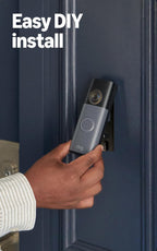 Ring Battery Doorbell 2K (newest model) Retinal 2K with wide-angle video, up to 6x Enhanced Zoom, Two-Way Talk, and Built-In Battery, Speckled Gray