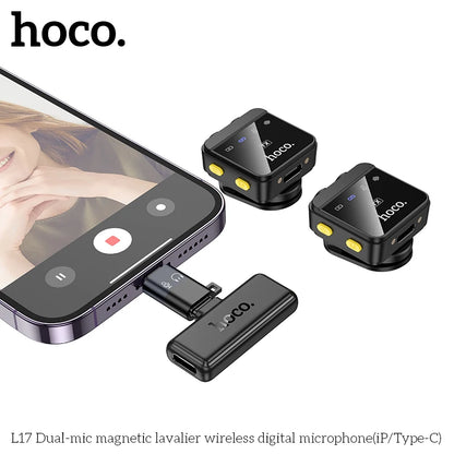 Wireless Dual-Mic Lavalier Microphone for Mobile Creators