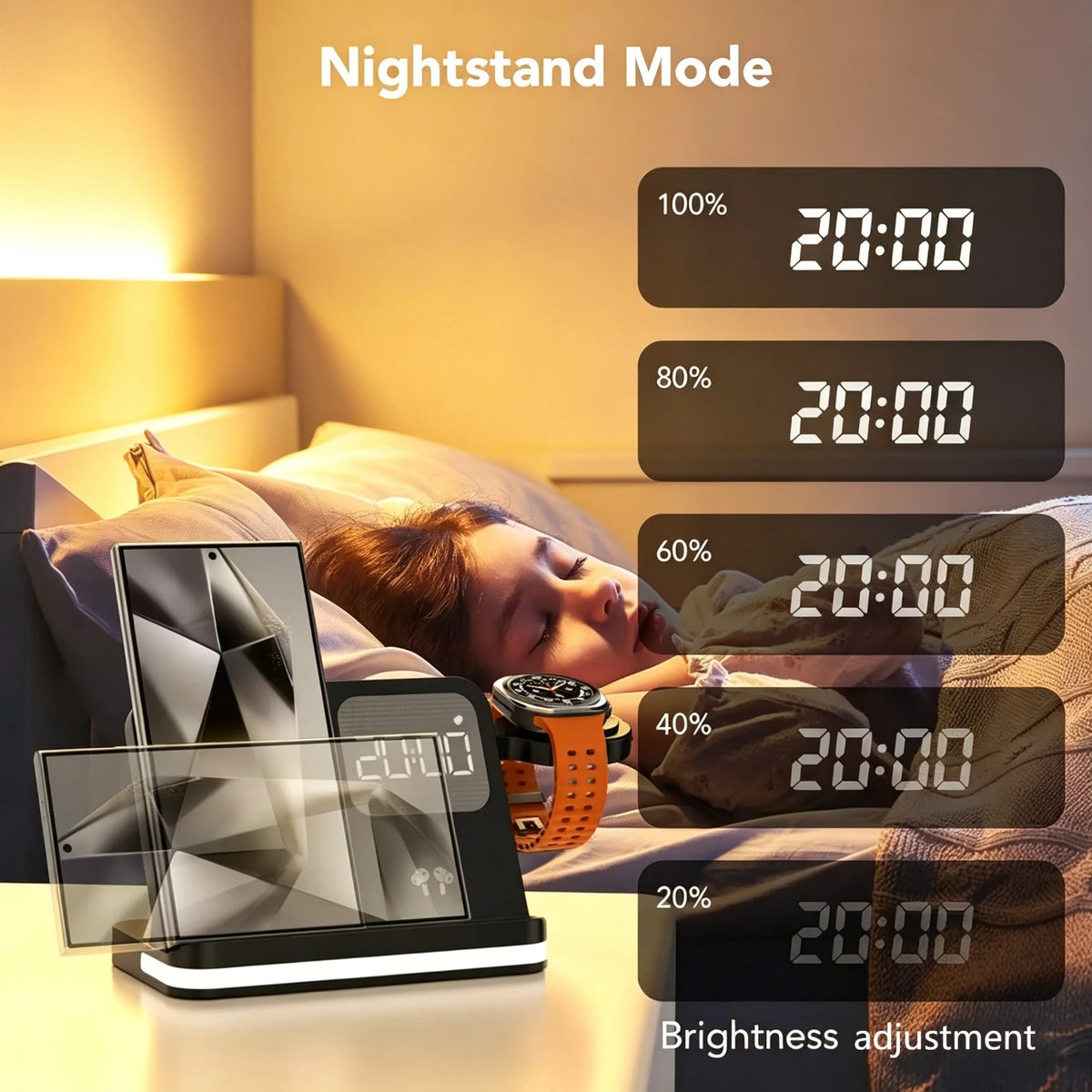 Smart Charging Hub with Alarm Clock