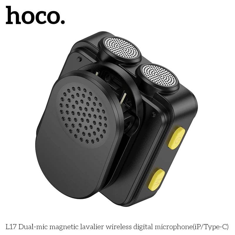 Wireless Dual-Mic Lavalier Microphone for Mobile Creators