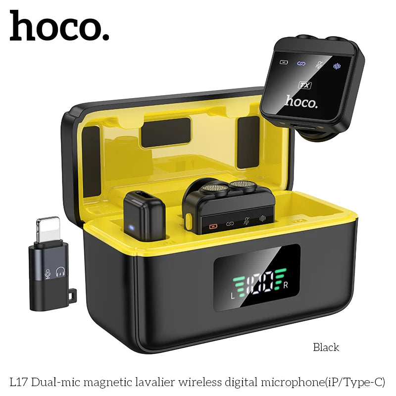 Wireless Dual-Mic Lavalier Microphone for Mobile Creators