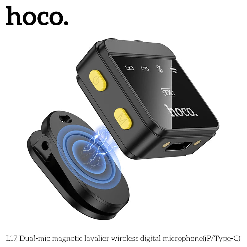Wireless Dual-Mic Lavalier Microphone for Mobile Creators
