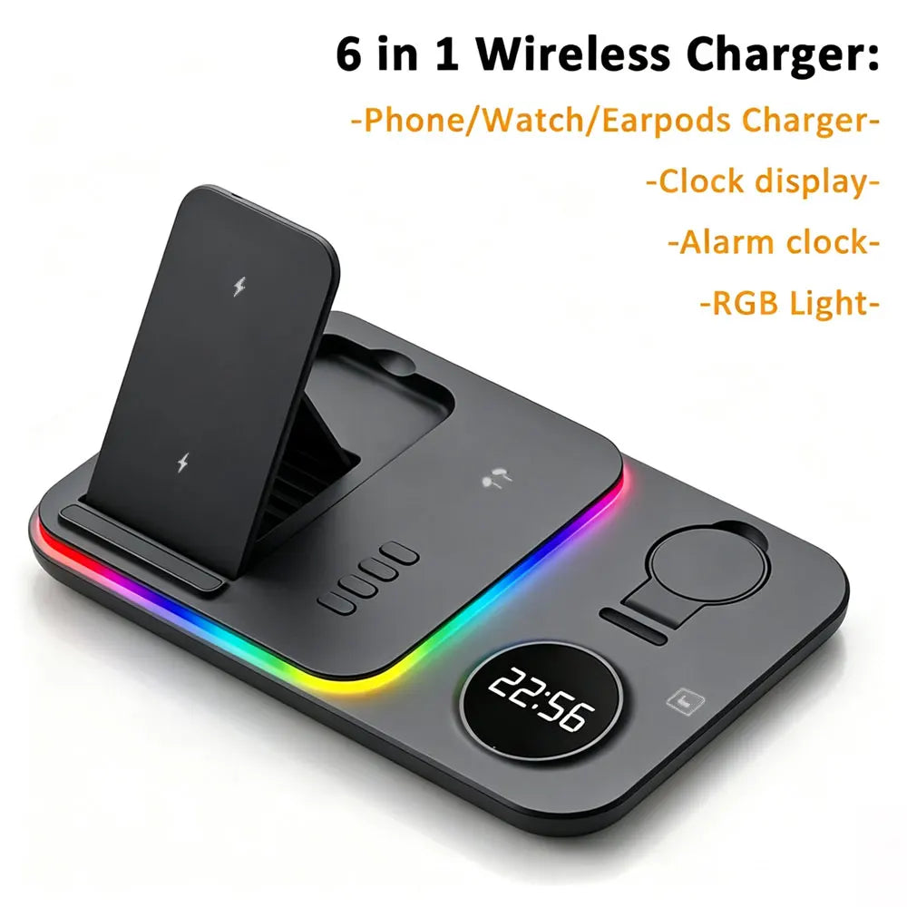 Smart Charging Hub with Alarm Clock