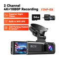 REDTIGER F7NP-EX (New Upgrade) Dash Cam Front Rear, 4K/2.5K Full HD Dash Camera for Cars, Free Included 64GB Card, Built-In Wi-Fi GPS, 3.16” IPS Screen, Night Vision, 170°Wide Angle, WDR, 24H Parking Mode, Summervibes