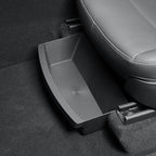 Under-seat storage organizer installed in Tesla Model Y 2021–2025