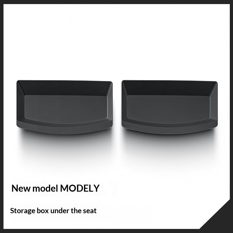 Pair of under-seat storage organizers for Tesla Model Y 2021–2025